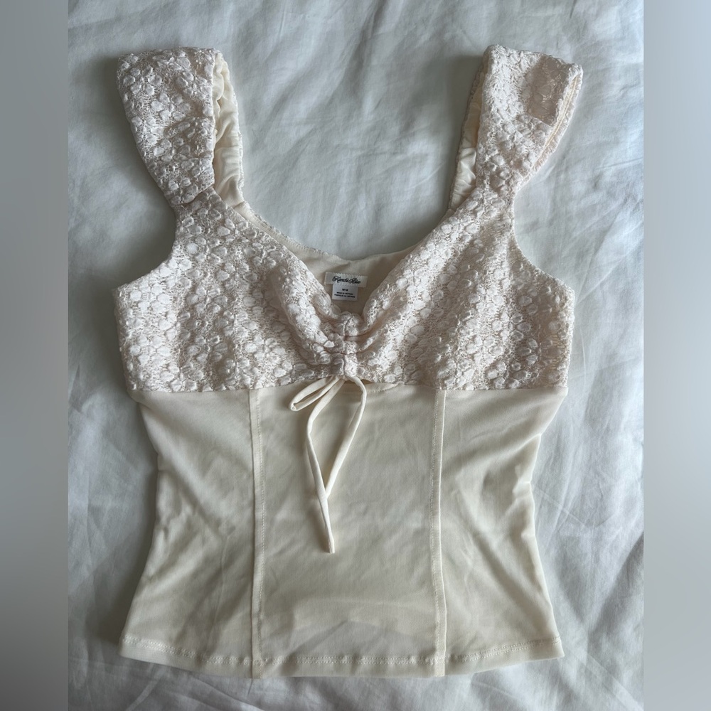 Urban outfitters Beige Lace Top